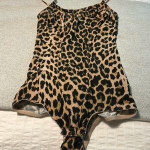 Leopard Print Women's Bodysuit